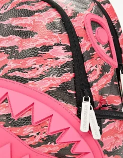 PINK TIGER CAMO SHARKMOUTH SAVAGE BACKPACK><noscript><img width=