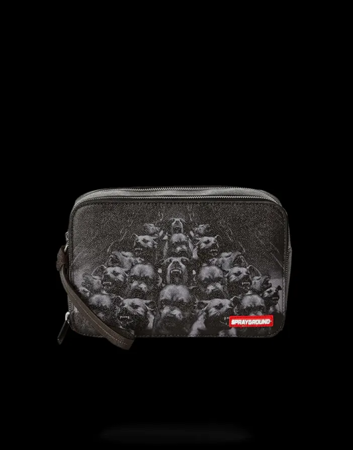 PITBULLS TOILETRY AKA MONEY BAG>SPRAYGROUND New