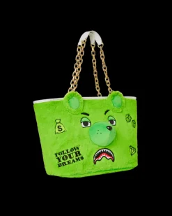 PLUSH MONEYBEAR TOTE (GREEN)><noscript><img width=