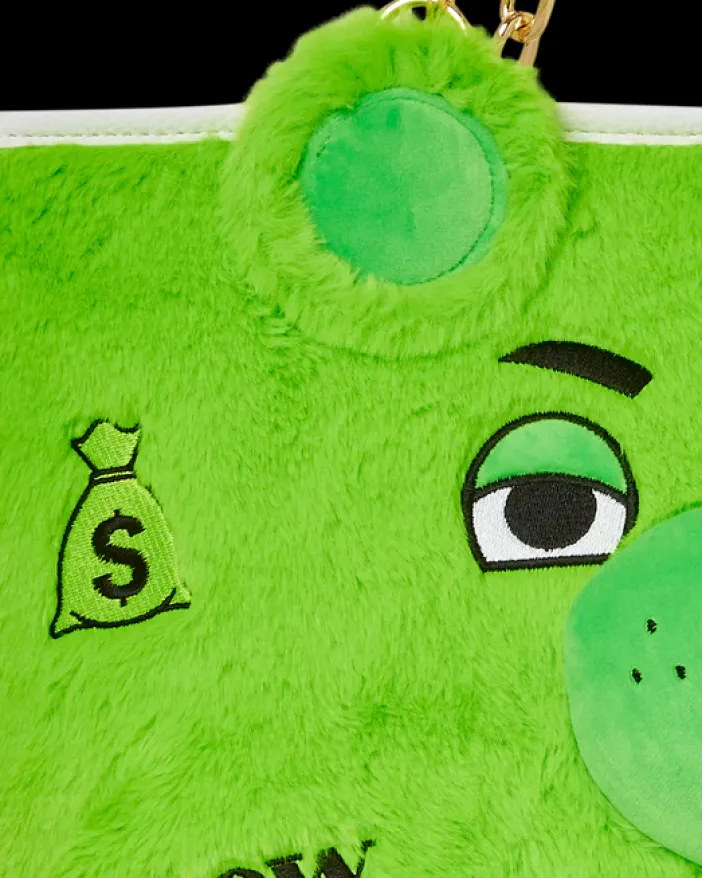 PLUSH MONEYBEAR TOTE (GREEN)>SPRAYGROUND Clearance