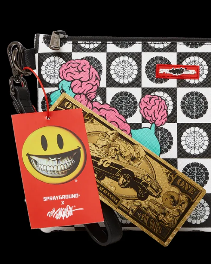 POODLE CHECK RON ENGLISH COLLAB POUCHETTE>SPRAYGROUND Outlet