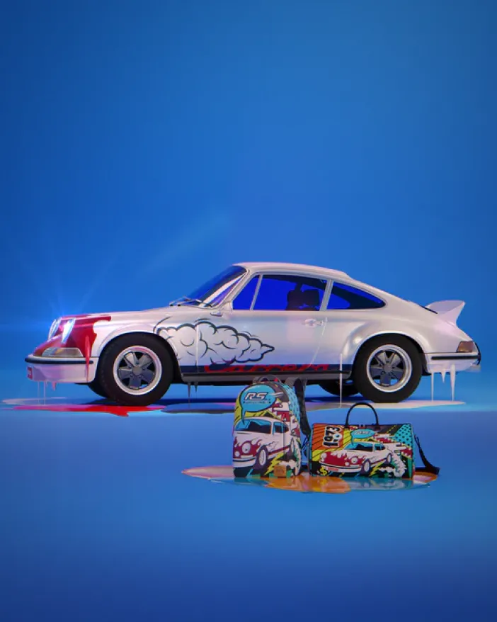 PORSCHE 1972 COLLAB DUFFLE (ONLY 1,911 UNITS MADE)>SPRAYGROUND Clearance