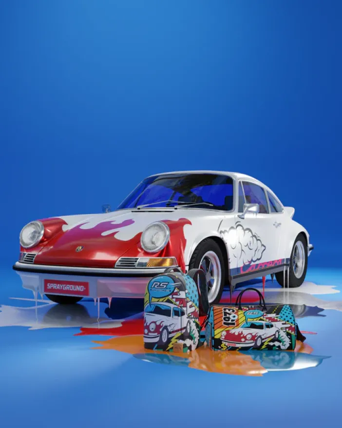 PORSCHE 1972 COLLAB DUFFLE (ONLY 1,911 UNITS MADE)>SPRAYGROUND Clearance