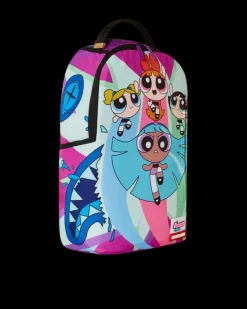 POWER PUFF GIRLS MONSTER SHARK BACKPACK><noscript><img width=