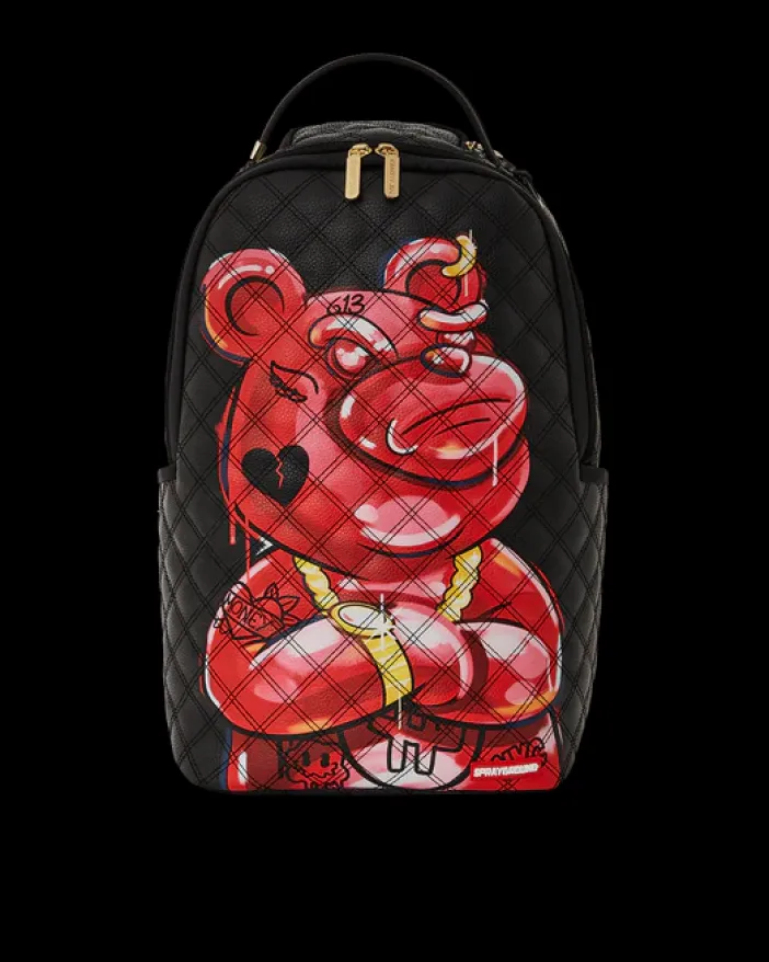 QUILT HAND PAINTED DIABLO BEAR BACKPACK (DLXV)>SPRAYGROUND Hot