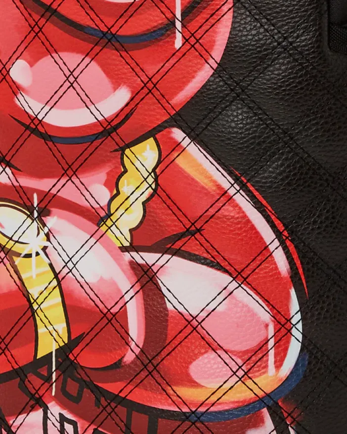 QUILT HAND PAINTED DIABLO BEAR BACKPACK (DLXV)>SPRAYGROUND Hot