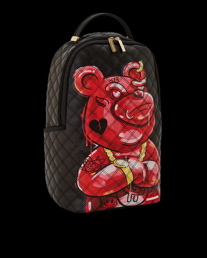 QUILT HAND PAINTED DIABLO BEAR BACKPACK (DLXV)>SPRAYGROUND Hot