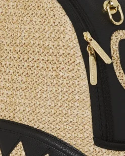 RAFFIA PALM BACKPACK><noscript><img width=