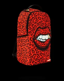 RED LEOPARD LIPS>SPRAYGROUND Clearance