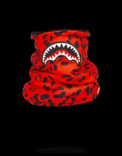 RED LEOPARD NECK WARMER>SPRAYGROUND New