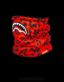 RED LEOPARD NECK WARMER>SPRAYGROUND New