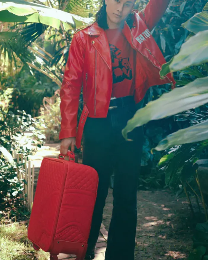 RED RIVIERA JETSETTER CARRY-ON LUGGAGE>SPRAYGROUND Outlet