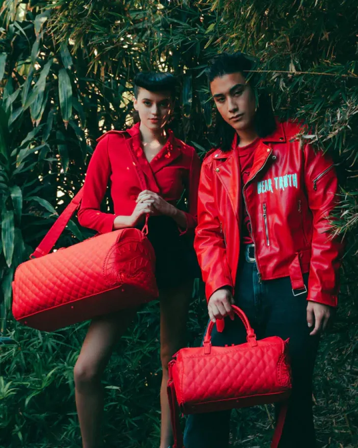 RED RIVIERA MINI DUFFLE>SPRAYGROUND