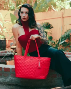RED RIVIERA TOTE><noscript><img width=