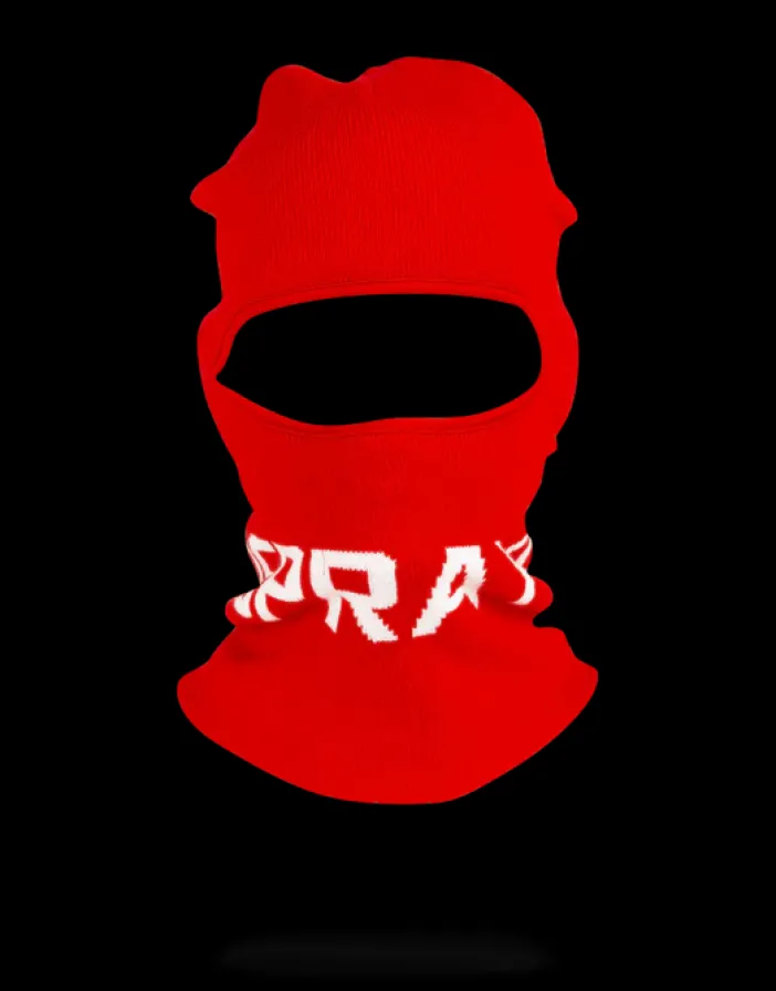 RED LOGO SKI MASK>SPRAYGROUND Hot