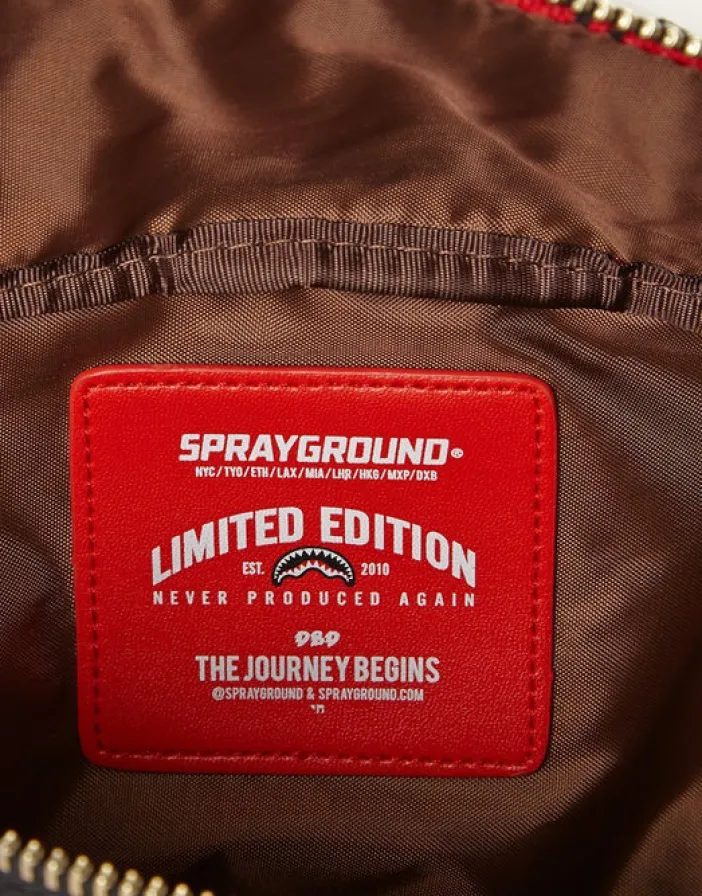 REVERSE SHARKS IN PARIS CROSSBODY (RED)>SPRAYGROUND New
