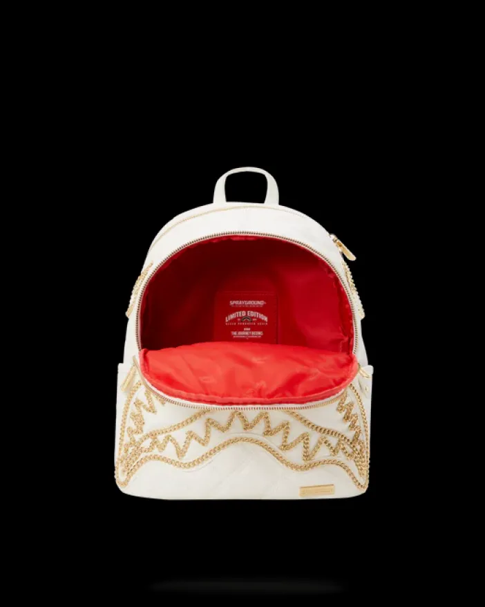 RIVIERA LE BLANC GOLD CHAIN SHARK SAVAGE BACKPACK>SPRAYGROUND Outlet