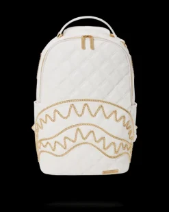 RIVIERA LE BLANC GOLD CHAIN SHARK BACKPACK (DLXV)>SPRAYGROUND