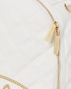 RIVIERA LE BLANC GOLD CHAIN SHARK BACKPACK (DLXV)><noscript><img width=