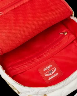 RIVIERA LE BLANC GOLD CHAIN SHARK BACKPACK (DLXV)><noscript><img width=