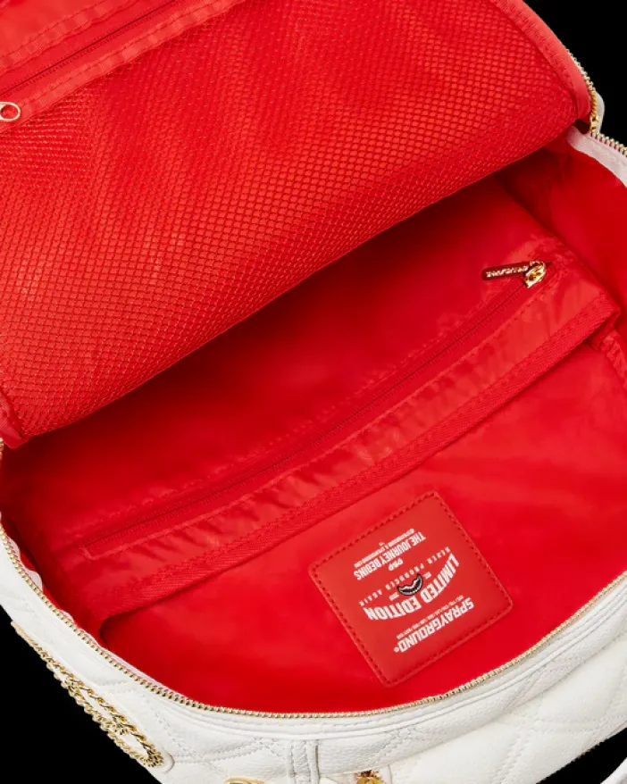 RIVIERA LE BLANC GOLD CHAIN SHARK BACKPACK (DLXV)>SPRAYGROUND