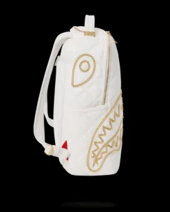 RIVIERA LE BLANC GOLD CHAIN SHARK BACKPACK (DLXV)><noscript><img width=