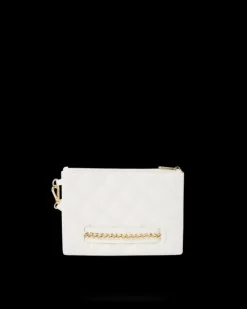 RIVIERA LE BLANC GOLD CHAIN SHARK CROSSOVER CLUTCH><noscript><img width=
