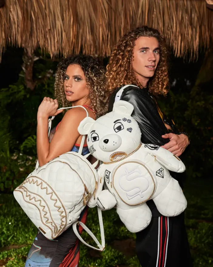 RIVIERA LE BLANC GOLD CHAIN MONEYBEAR TEDDYBEAR BACKPACK>SPRAYGROUND Best