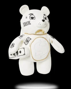 RIVIERA LE BLANC GOLD CHAIN MONEYBEAR TEDDYBEAR BACKPACK><noscript><img width=