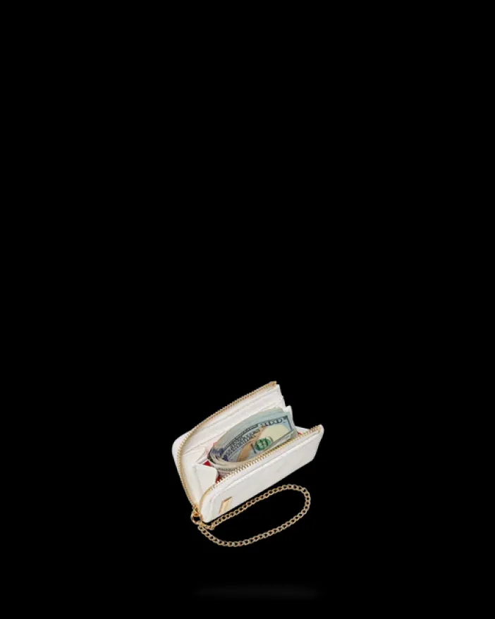 RIVIERA LE BLANC GOLD CHAIN SHARK WALLET>SPRAYGROUND Online