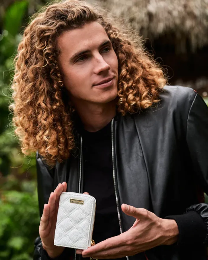 RIVIERA LE BLANC GOLD CHAIN SHARK WALLET>SPRAYGROUND Online