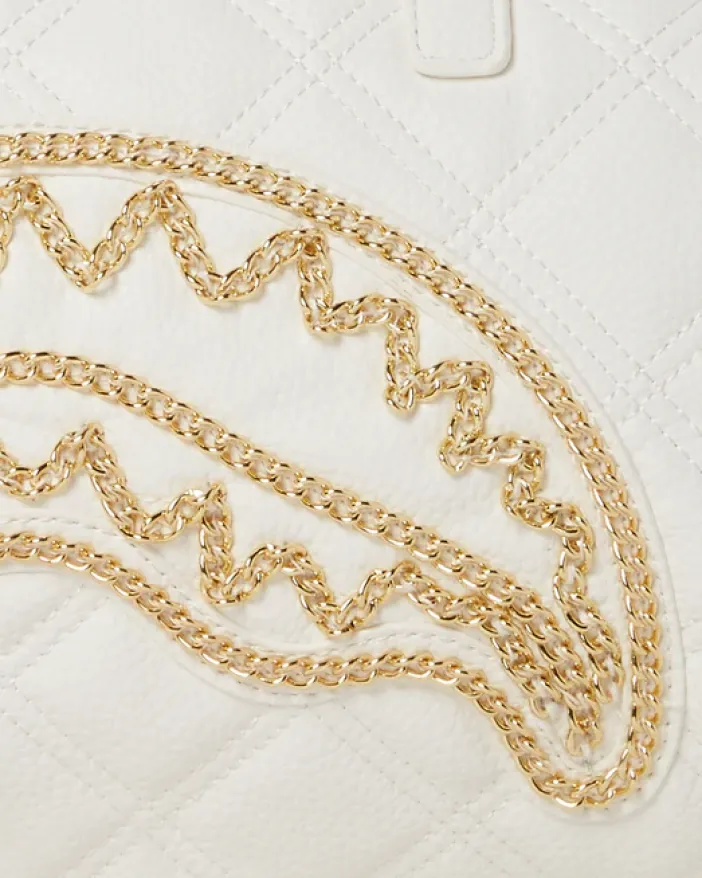 RIVIERA LE BLANC GOLD CHAIN SHARK MINI DUFFLE>SPRAYGROUND Clearance