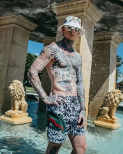 SCRIBBLE SHARK SHOTO SWIM TRUNKS>SPRAYGROUND Online
