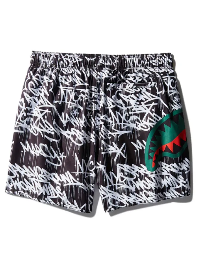 SCRIBBLE SHARK SHOTO SWIM TRUNKS>SPRAYGROUND Online
