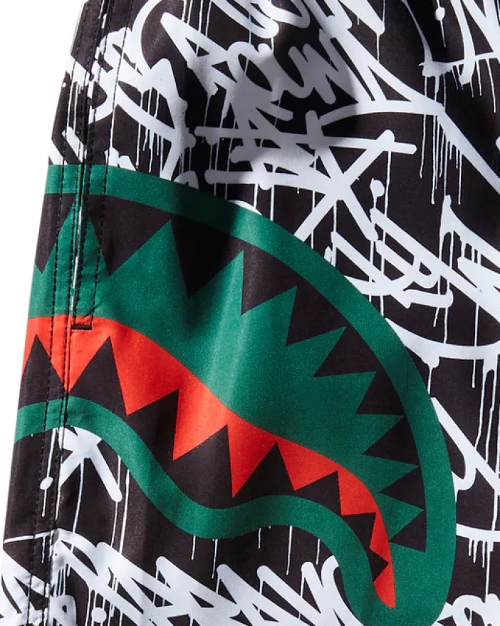 SCRIBBLE SHARK SHOTO SWIM TRUNKS>SPRAYGROUND Online