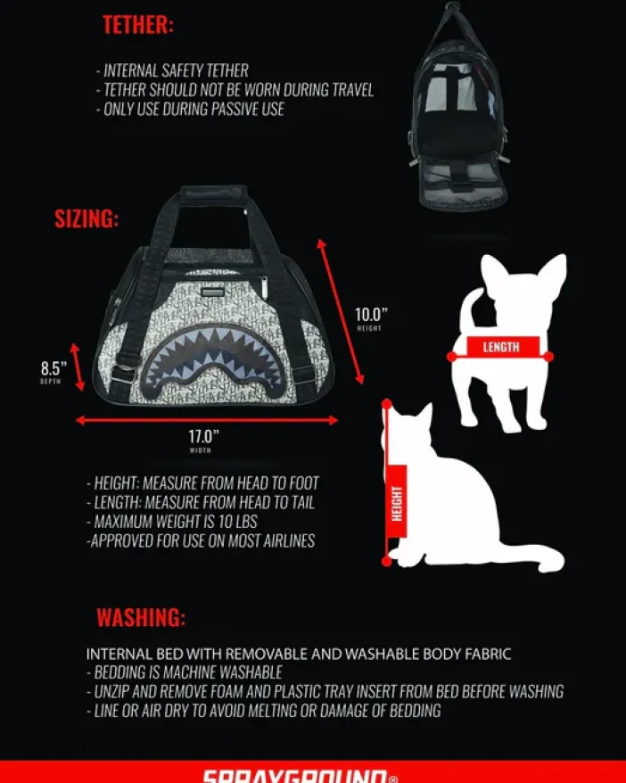 SG ALL DAY PET CARRIER>SPRAYGROUND