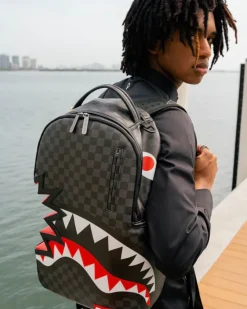 SHARK BITE SHARKS IN PARIS GRAY BACKPACK (DLXV)><noscript><img width=