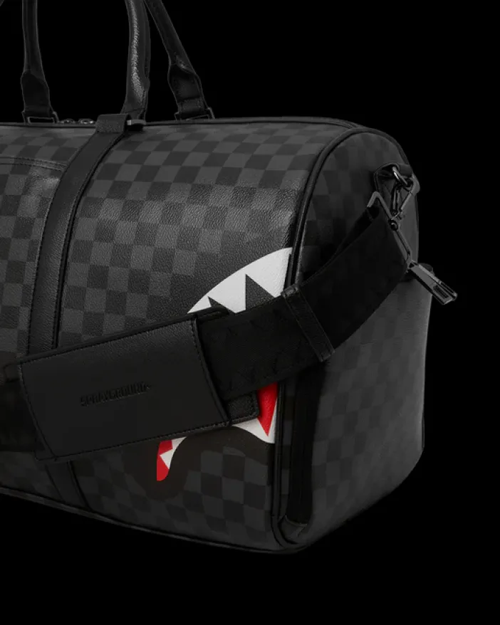 SHARK BITE SHARKS IN PARIS GRAY DUFFLE>SPRAYGROUND New