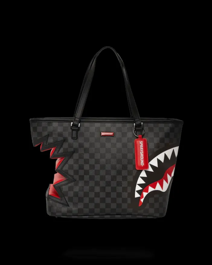 SHARK BITE SHARKS IN PARIS GRAY TOTE>SPRAYGROUND Hot