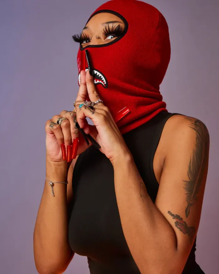 SHARK CENTRAL SKI MASK (RED)>SPRAYGROUND Best