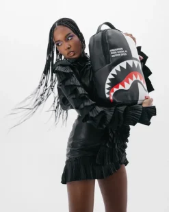 SHARK CENTRAL SPLIT BACKPACK BLK/WHT (DLXV)><noscript><img width=