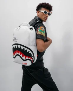 SHARK CENTRAL (WHT) BACKPACK (DLXV)>SPRAYGROUND Clearance