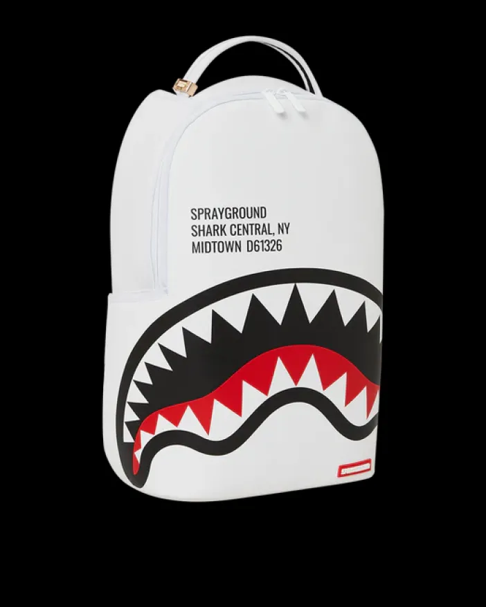 SHARK CENTRAL (WHT) BACKPACK (DLXV)>SPRAYGROUND Clearance