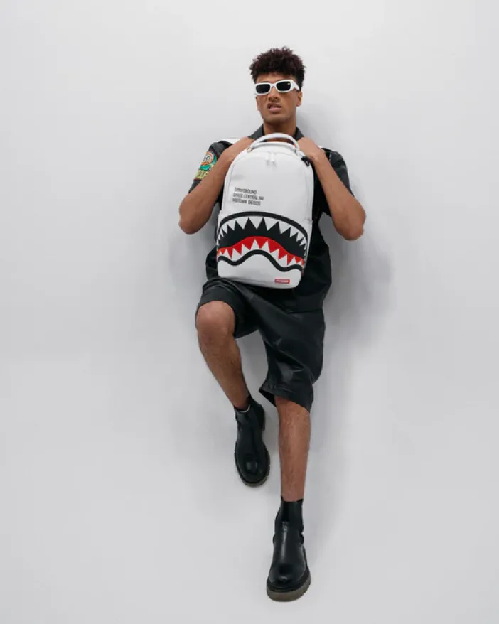SHARK CENTRAL (WHT) BACKPACK (DLXV)>SPRAYGROUND Clearance