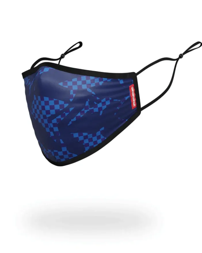 SHARK CHECK (BLUE) FACE MASK>SPRAYGROUND Best