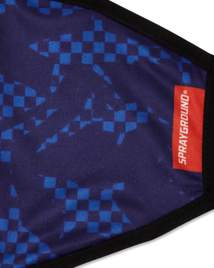 SHARK CHECK (BLUE) FACE MASK>SPRAYGROUND Best