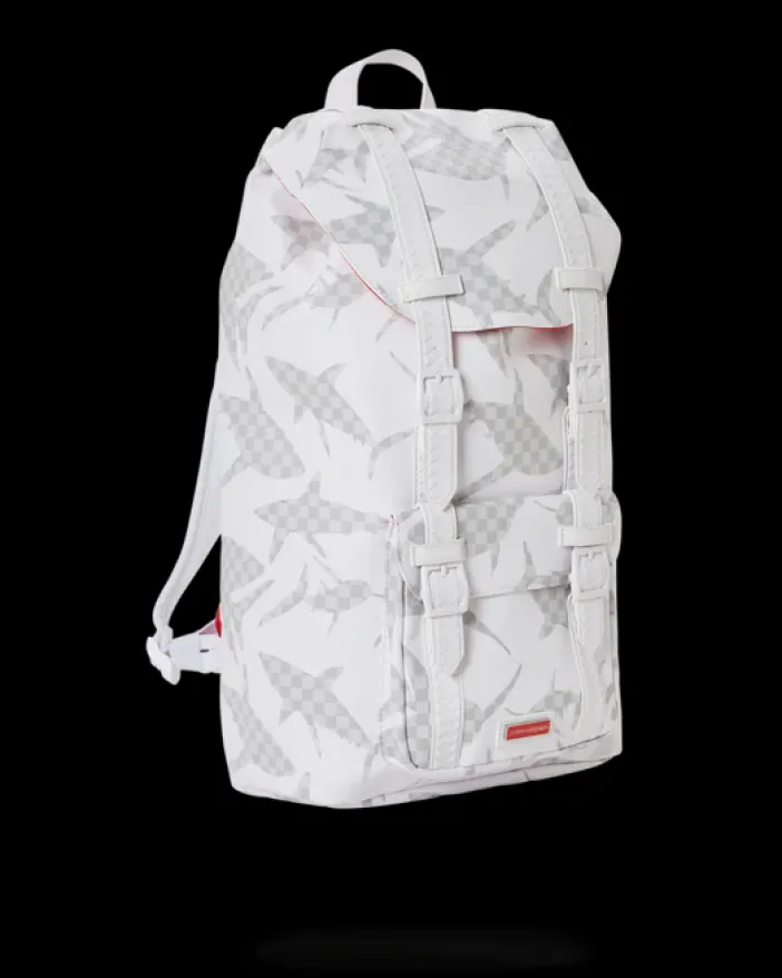 SHARK CHECK (WHITE) HILLS BACKPACK>SPRAYGROUND Clearance