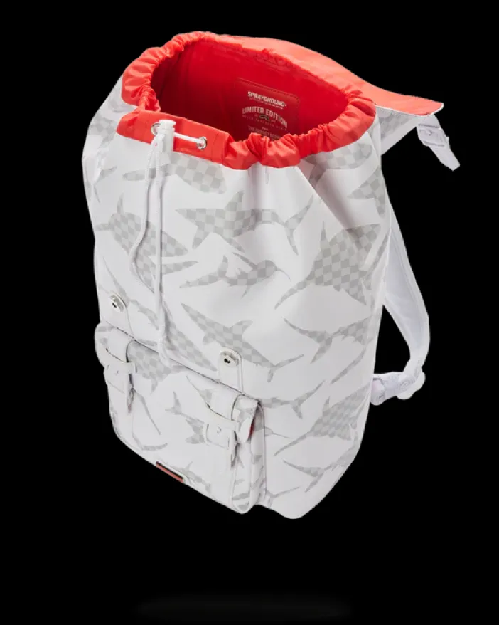 SHARK CHECK (WHITE) HILLS BACKPACK>SPRAYGROUND Clearance