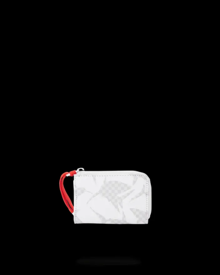 SHARK CHECK (WHITE) WALLET>SPRAYGROUND New