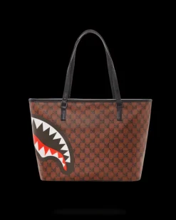 SHARKS AND SKULLS TOTE><noscript><img width=